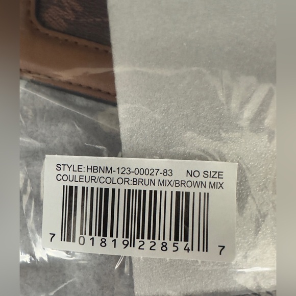 Nicole Miller Brown Logo Rose Gold Hardware Shoulder/Crossbody Bag Purse.    NWT - Picture 7 of 8